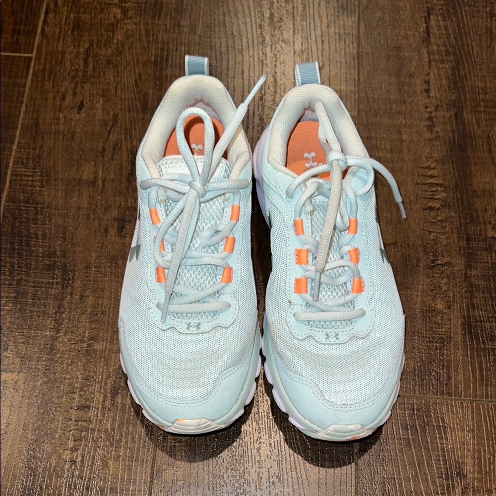 Under Armour Light Blue and Orange Sneakers